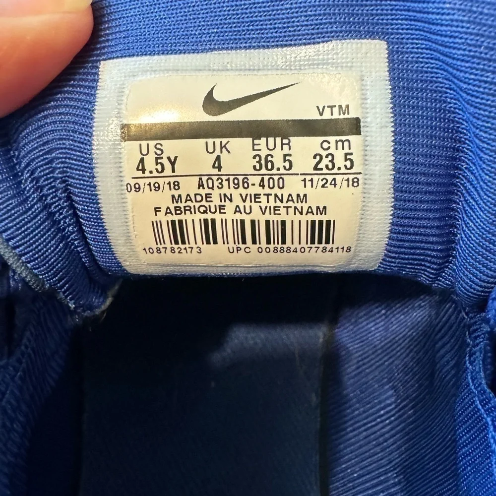Nike AirMax 720. youth 4.5. Blues/green
